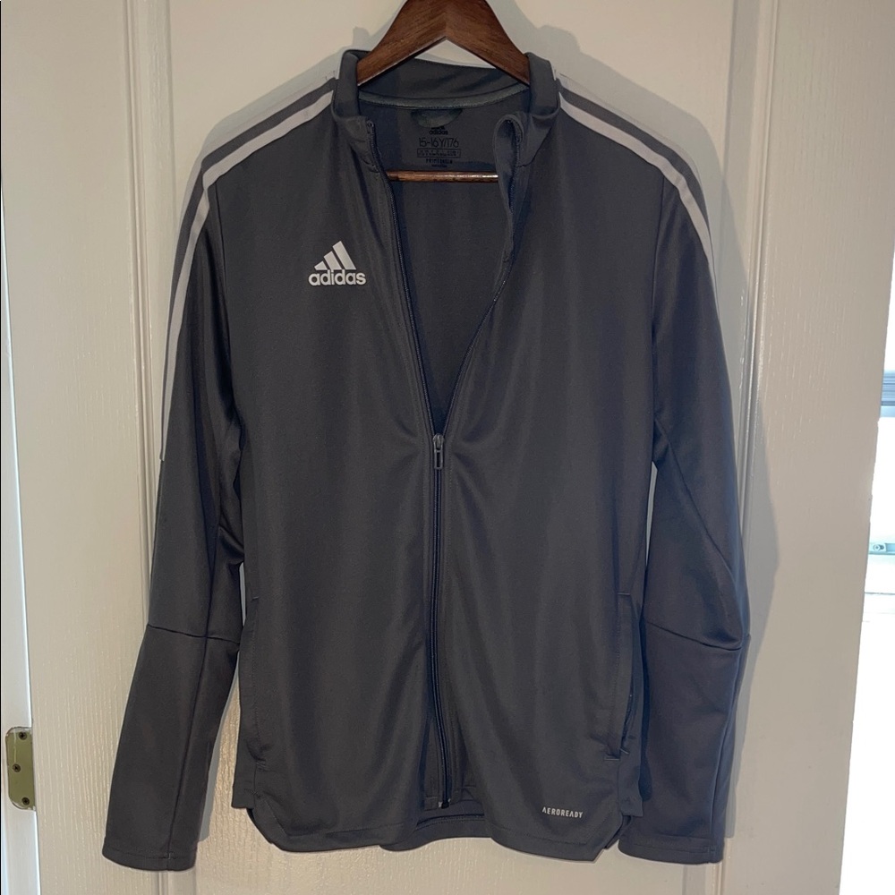 Adidas Men's Charcoal Gray Performance Jacket
